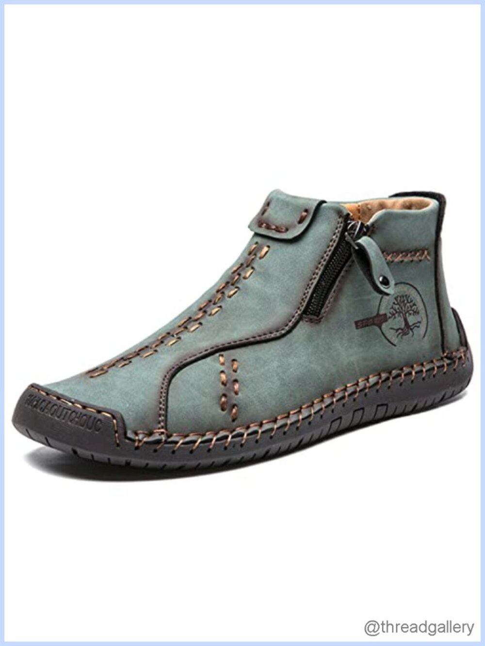 Ankle Bootie Faux Leather Closed Toe Casual Fall Boots